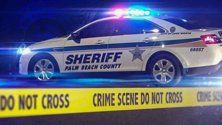 Una patrulla policial de Palm Beach County, Florida.