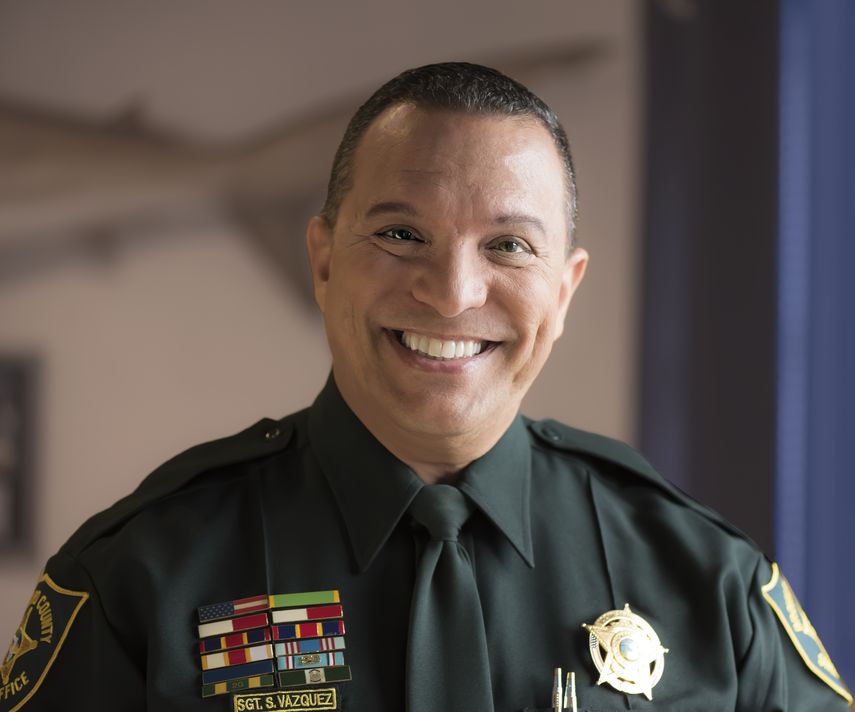 Santiago V&aacute;zquez, aspirante a sh&eacute;rif de Broward.