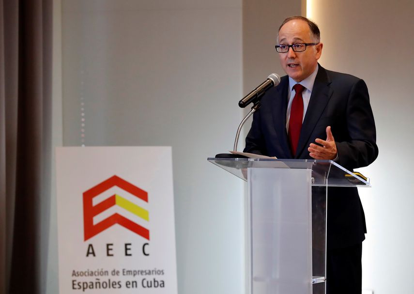 El presidente de Iberia, Luis Gallego, en La Habana.