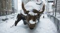 El toro insignia de Wall Street en la ciudad de Nueva York. El toro insignia de Wall Street en la ciudad de Nueva York.