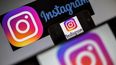 Logo de Instagram en una pantalla de computadora.