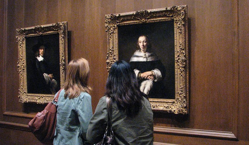 Vista parcial de una de las salas del National Gallery en Washington D.C.