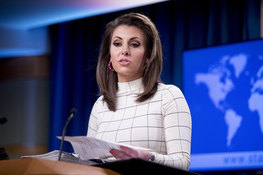 Fotograf&iacute;a del 17 de junio de 2019 de&nbsp;Morgan Ortagus, portavoz del Departamento de Estado de EEUU.
