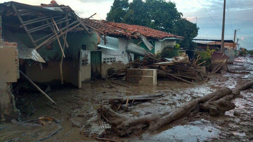 La avalancha afectó al menos 20 viviendas.&nbsp;