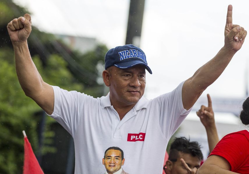  El candidato presidencial del opositor Partido Liberal Constitucionalista (PLC), Maximino Rodríguez