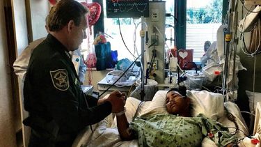 Anthony Borges recibió al alguacil del condado de Broward, Scott Israel. 