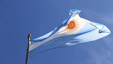 Bandera de Argentina. 