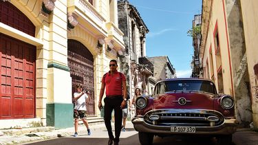 Vista parcial de una calle de La Habana.
