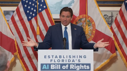 Ron DeSantis, gobernador de Florida.&nbsp;