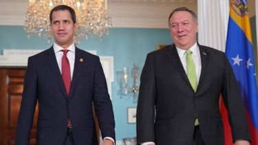 Juan Guaid&oacute; se re&uacute;ne con Pompeo para abordar las medidas contra los socios internacionales de la dictadura.