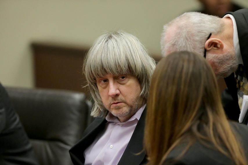 David&nbsp;Turpin&nbsp;durante la lectura de cargos.