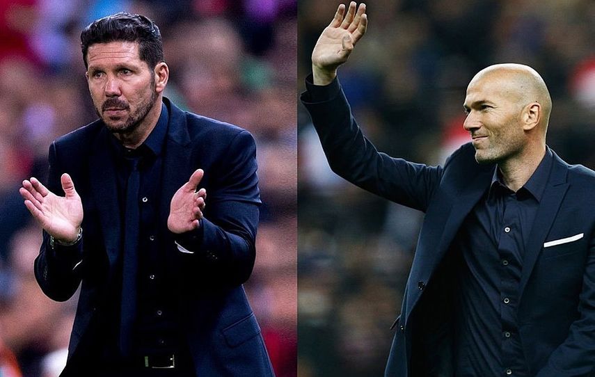 Diego Simeone y&nbsp; Zinedine Zidane.