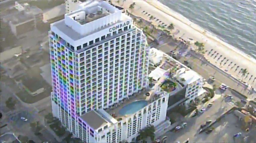 Evacúan hotel Conrad, en Fort Lauderdale, tras reporte de incendio.