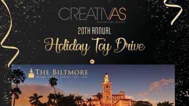 La recolección de juguetes en el Hotel Biltmore se realizará el jueves 9 de diciembre, desde las 7 pm, a las 11 pm.