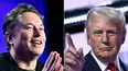 El propietario de la red social X, Elon Musk y el expresidente Donald Trump.