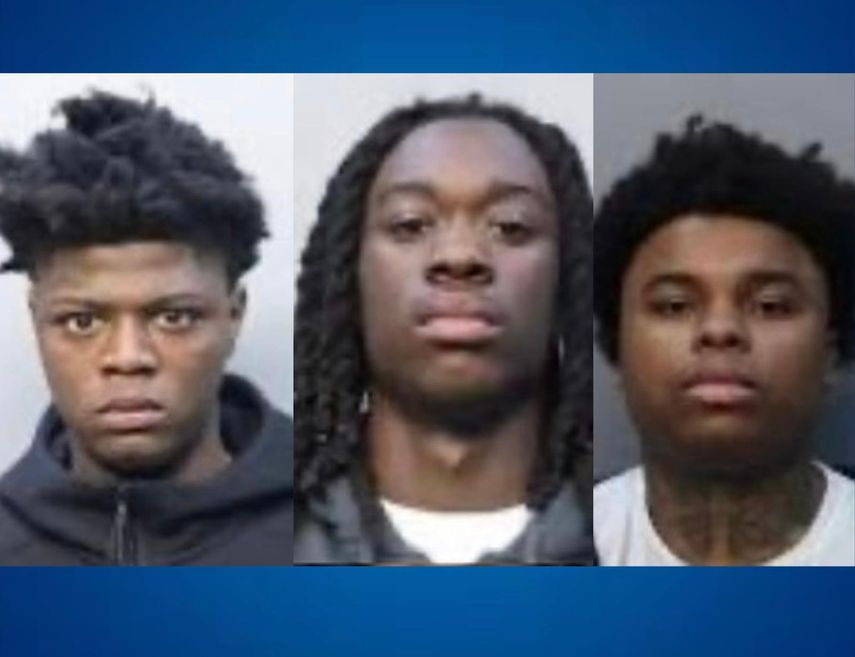 Los sospechosos fueron identificados como Kevieon Smith, Omarion Phillips y Jamar McKay.