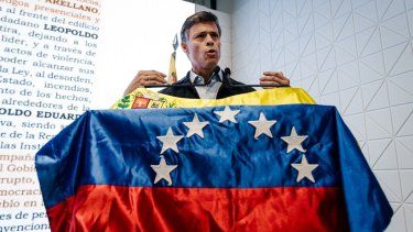 El líder opositor venezolano, Leopoldo López, durante una rueda de prensa,&nbsp; el 27 de octubre de 2025, en Madrid (España).&nbsp;