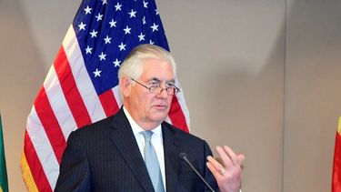 El secretario de Estado, Rex&nbsp;Tillerson, habla a la prensa durante su paso por Etiopía, una de las escalas de su&nbsp;gira por África Subsahariana.