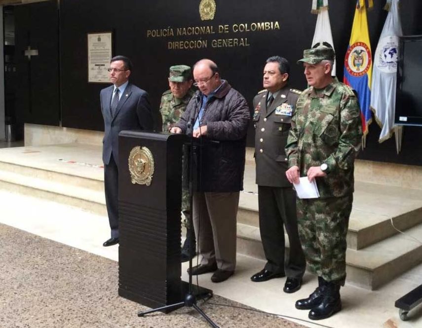 El ministro colombiano de Defensa, Luis Carlos Villegas, en rueda de prensa, confirmó la muerte de Efrén Vargas,&nbsp;segundo hombre al mando del Clan del Golfo.