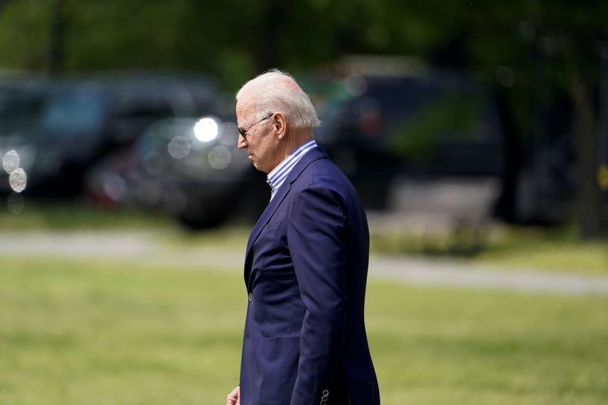 El presidente Joe Biden camina hacia Marine One a la salida del Ellipse en la Casa Blanca, en Washington.&nbsp;