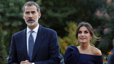 Los reyes de España, Felipe VI y Letizia, durante un acto en Madrid.