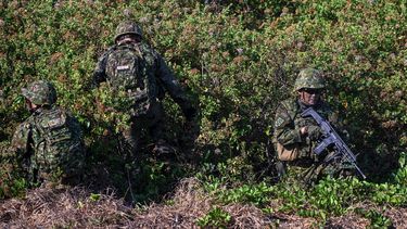 Marines estadounidenses participan en el ejercicio militar conjunto Super Garuda Shield 2023 que incluye a Indonesia y Japón