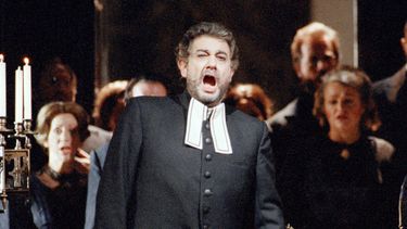 En esta fotograf&iacute;a de archivo del 18 de octubre de 1993 Pl&aacute;cido Domingo durante un ensayo general de Stiffelio de Giuseppe Verdi en la &Oacute;pera Metropolitana de Nueva York.&nbsp;