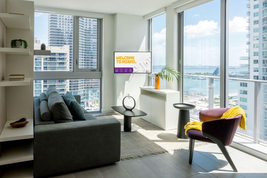 Una habitación del YOTELPAD MIAMI que será inaugurado el 1ro de junio.