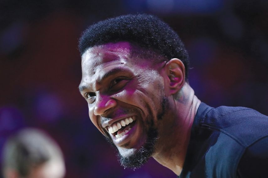 Udonis Haslem, capit&aacute;n del Heat de Miami.