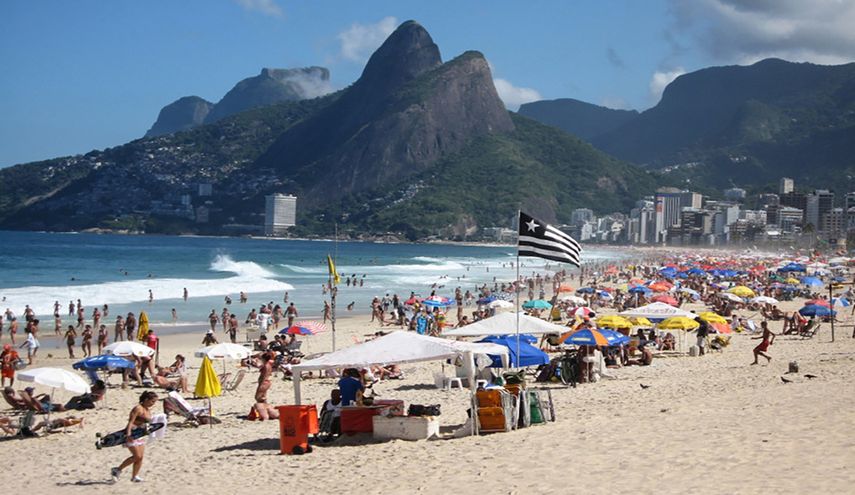 La playa Copacabana, en Río de Janeiro.