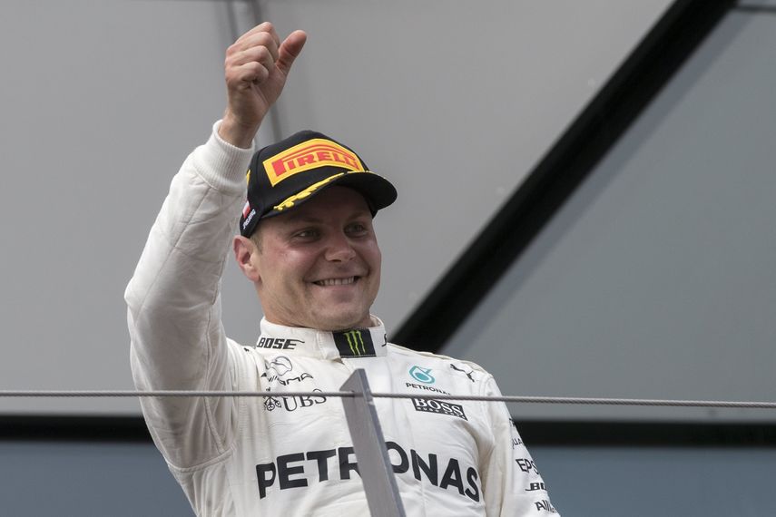 Bottas celebra la segunda victoria de su carrera en la Fórmula 1 al triunfar en el Gran Premio de Austria. 
