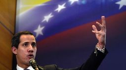 El líder opositor Juan Guaidó explica los ingresos y gastos de su gobierno paralelo en Caracas, Venezuela, el viernes 16 de septiembre de 2022.&nbsp;