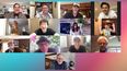 &nbsp;Steven Spielberg junto a los protagonistas de Los Goonies en una reunión virtual.&nbsp;