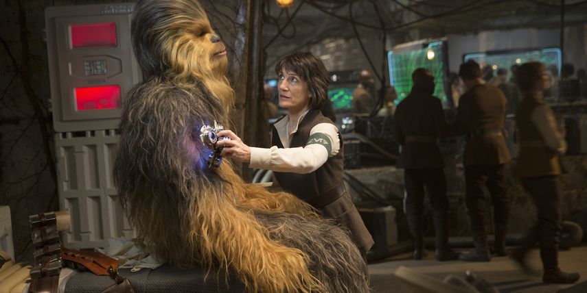 Chewbacca en la película Star Wars: The Force Awakens.&nbsp;