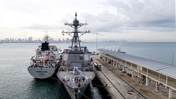 Buque de guerra de Estados Unidos USS Sampson.