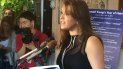 En esta foto del 15 de junio de 2016, Alicia Machado durante una conferencia de prensa realizada en un restaurante en Arlington, Virginia. En esta foto del 15 de junio de 2016, Alicia Machado durante una conferencia de prensa realizada en un restaurante en Arlington, Virginia.