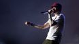 El rapero estadounidense Eminem en el Festival Lollapalooza Chile 2016. (EFE). 