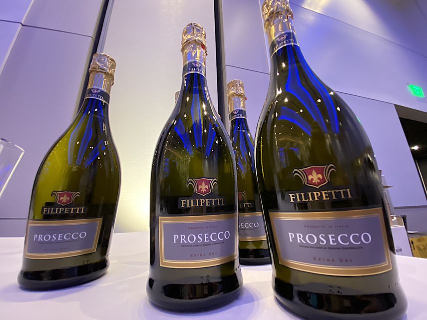El prosecco Filipetti es uno de los espumantes que se pueden probar durante el Festival Sparkle 41, en Miami, este 2 de octubre.&nbsp;