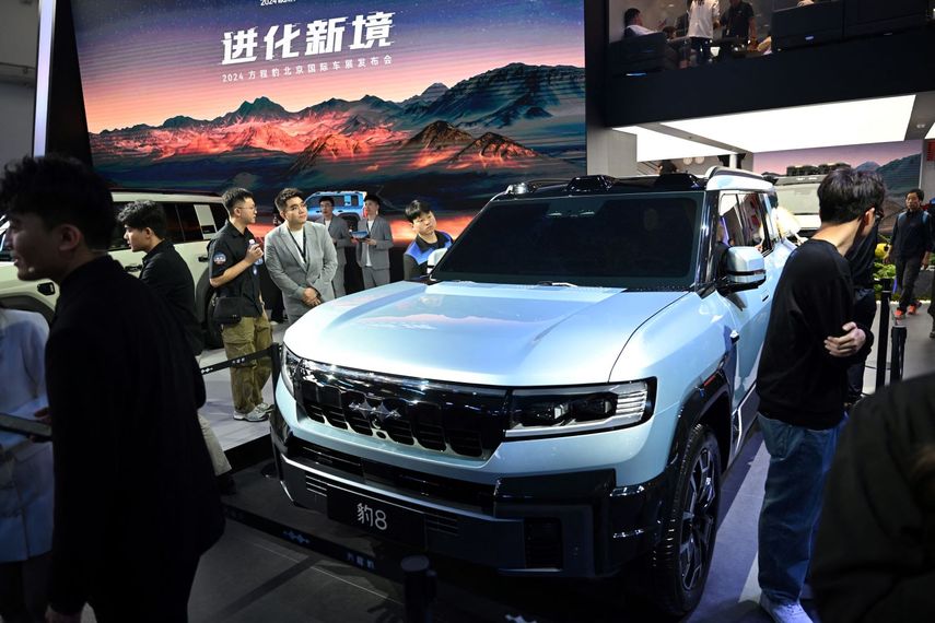 Uno de los vehículos eléctricos fabricados por empresas chinas.