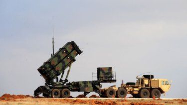 El Sistema de Defensa Aérea Patriot, capaz de derribar misiles crucero, misiles balísticos de corto alcance y aviones.