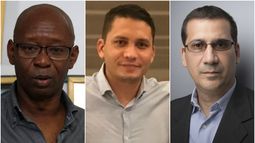 De izquierda a derecha,&nbsp;Manuel Cuesta Morúa, Eliecer Ávila y Antonio Rodiles.&nbsp;