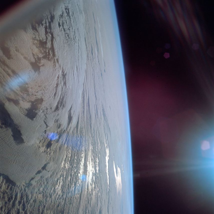 Foto del 16 de julio de 1969 proveída por la NASA muestra la Tierra desde la misión del Apolo 11.