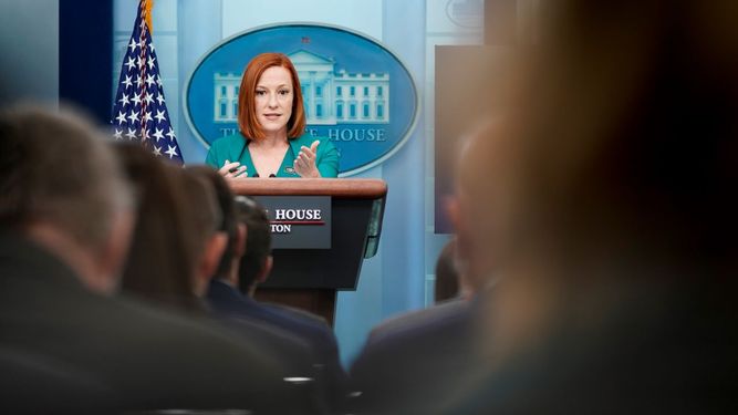 La secretaria de prensa de la Casa Blanca, Jen Psaki.
