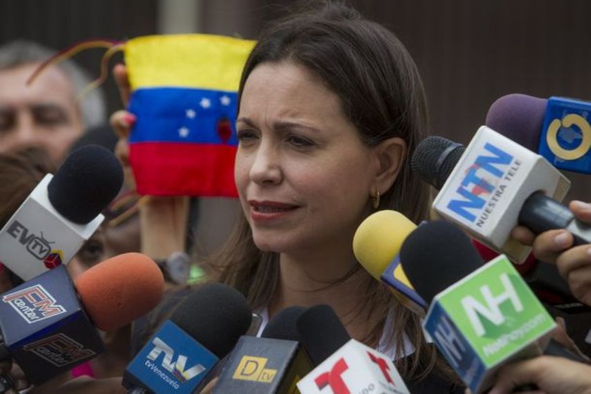 La exparlamentaria y dirigente opositora venezolana, María Corina Machado (EFE/Archivo) 
