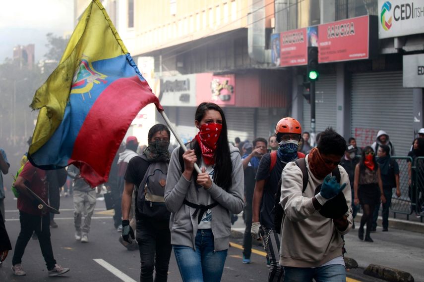Ecuador vivi&oacute; protestas tras anuncio de medidas econ&oacute;micas.