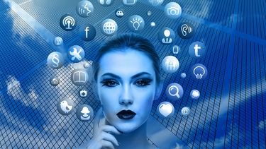 Imagen recreada digitalmente y alegórica a la inteligencia artificial.