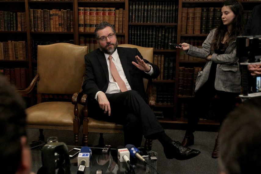 El canciller de Brasil, Ernesto Henrique Fraga Araújo.