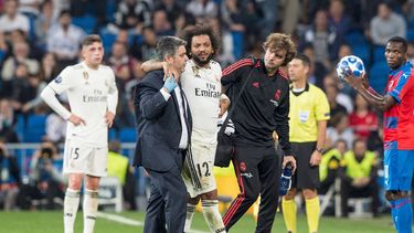 El lateral no pudo completar el partido de Champions League esta semana por molestias físicas.