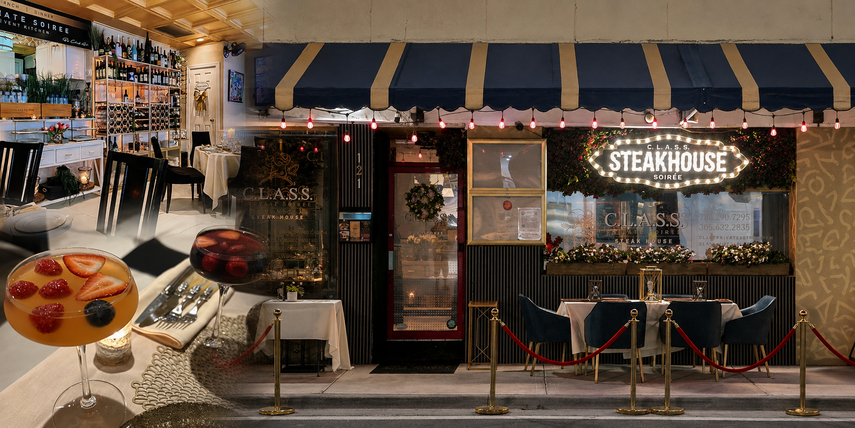 C.L.A.S.S. Soirée Steakhouse, ubicado en Hollywood Beach.