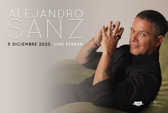 Imagen del concierto streaming de Alejandro Sanz